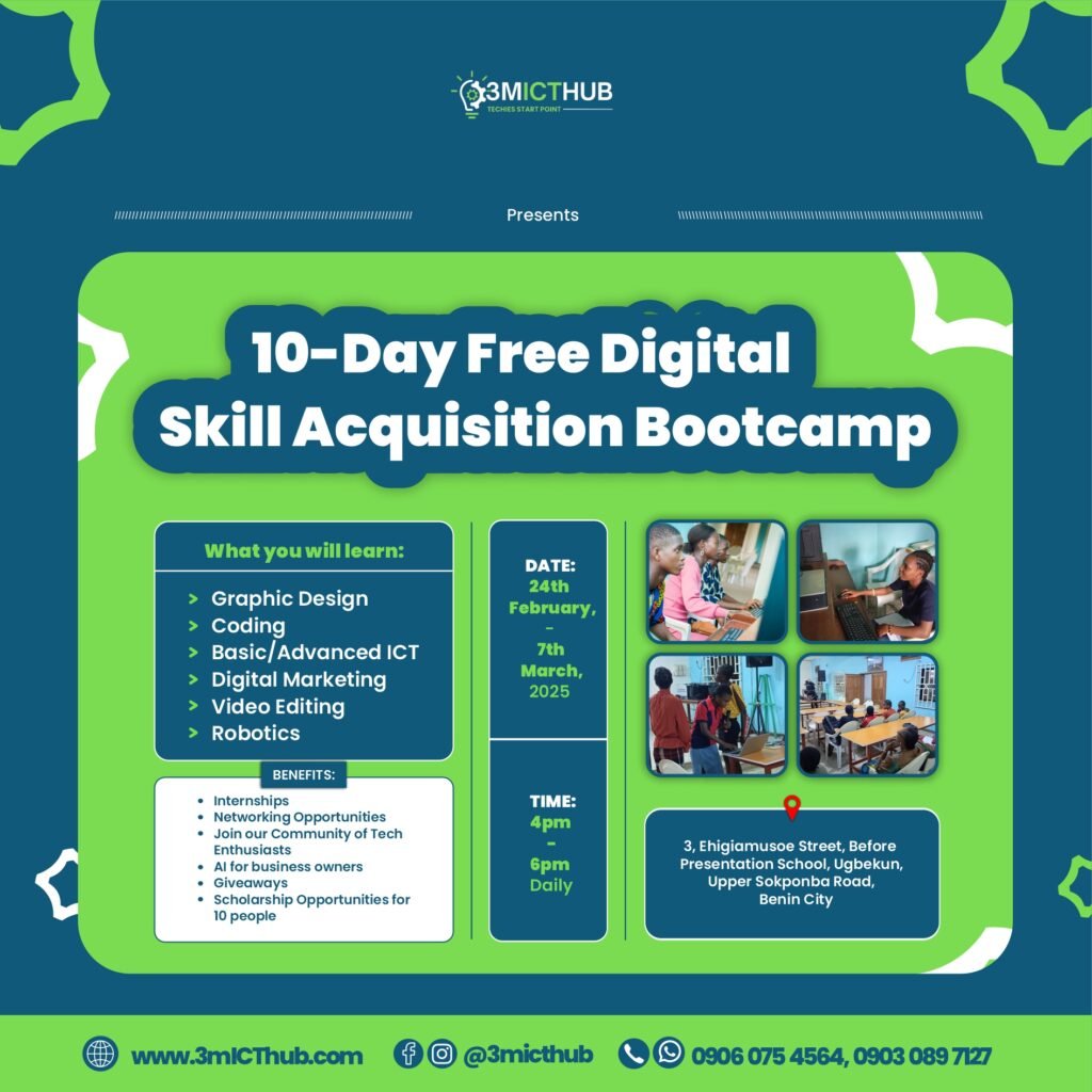 3MICTHub 10-day Free Bootcamp flyer