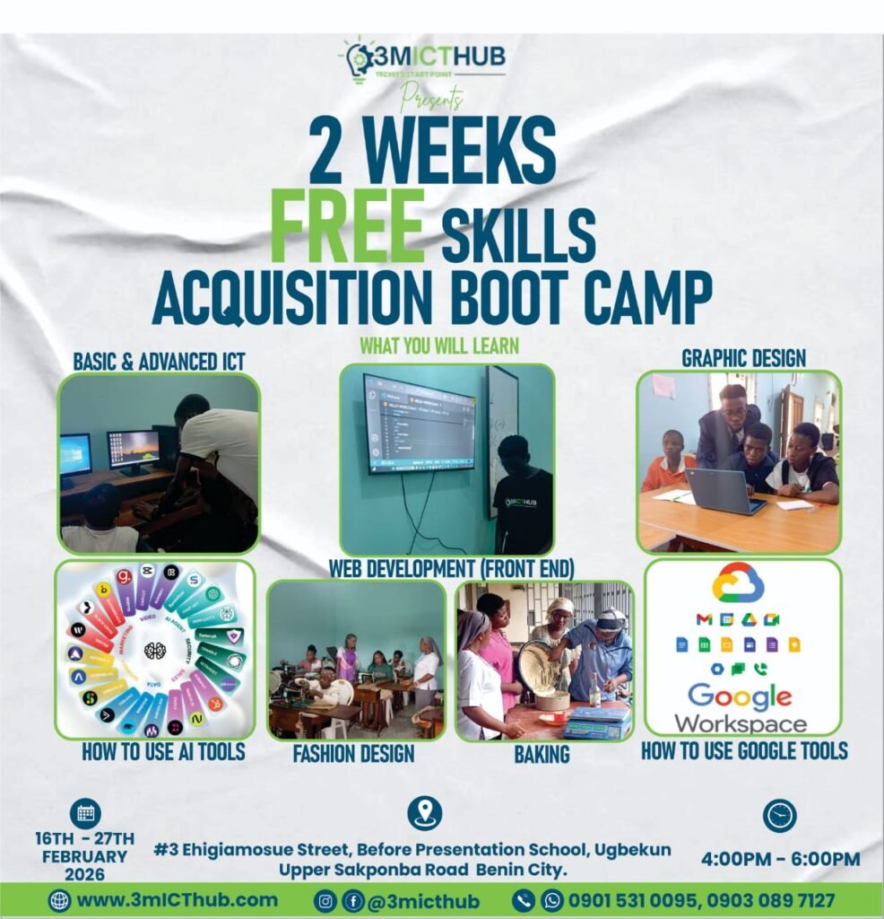 3micthub-2weeks-digital skill training flyer